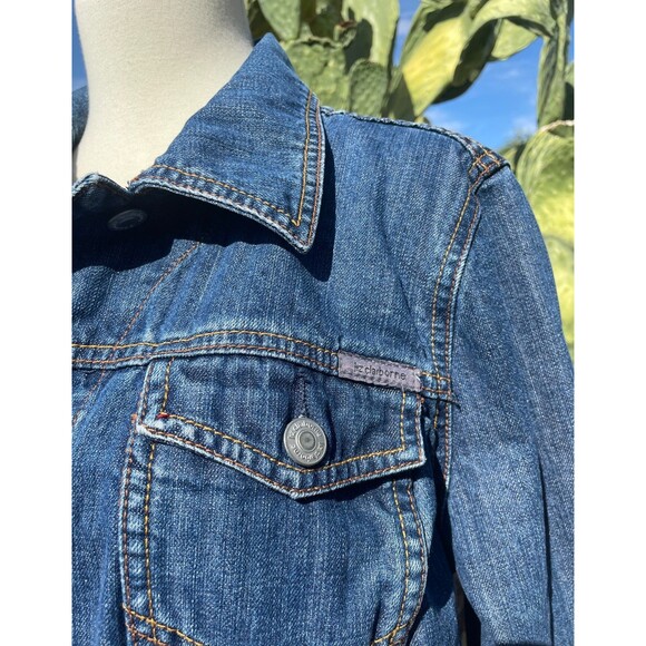 Vintage Denim Jacket Medium VTG Liz Claiborne Jean Jacket VTG Jean Button Down M - Picture 4 of 14